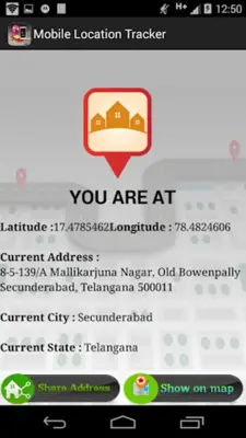 Mobile Location Tracker android App screenshot 4